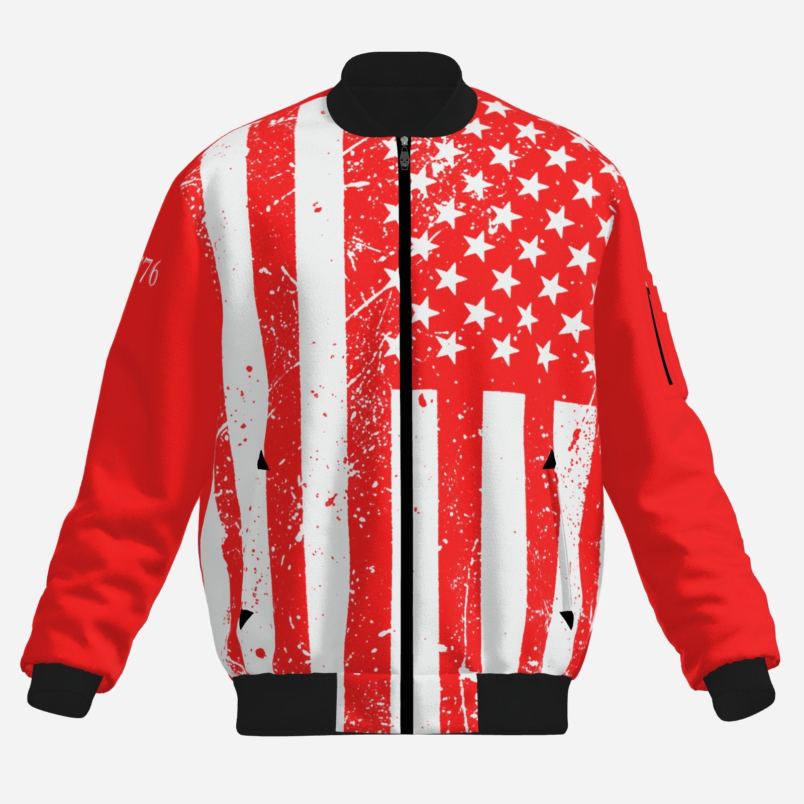 USA All-Over Print Men's Bomber Jacket Sportswear