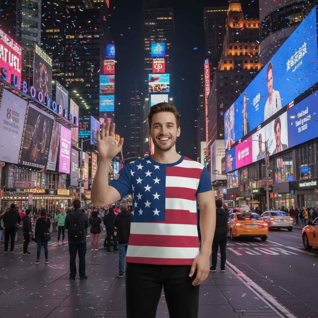 Stars and Stripes Mesh T-shirt