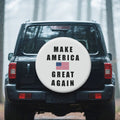 Make America Great Again Custom PVC Leather Spare Tire Wheel Cover (14-19 inch)
