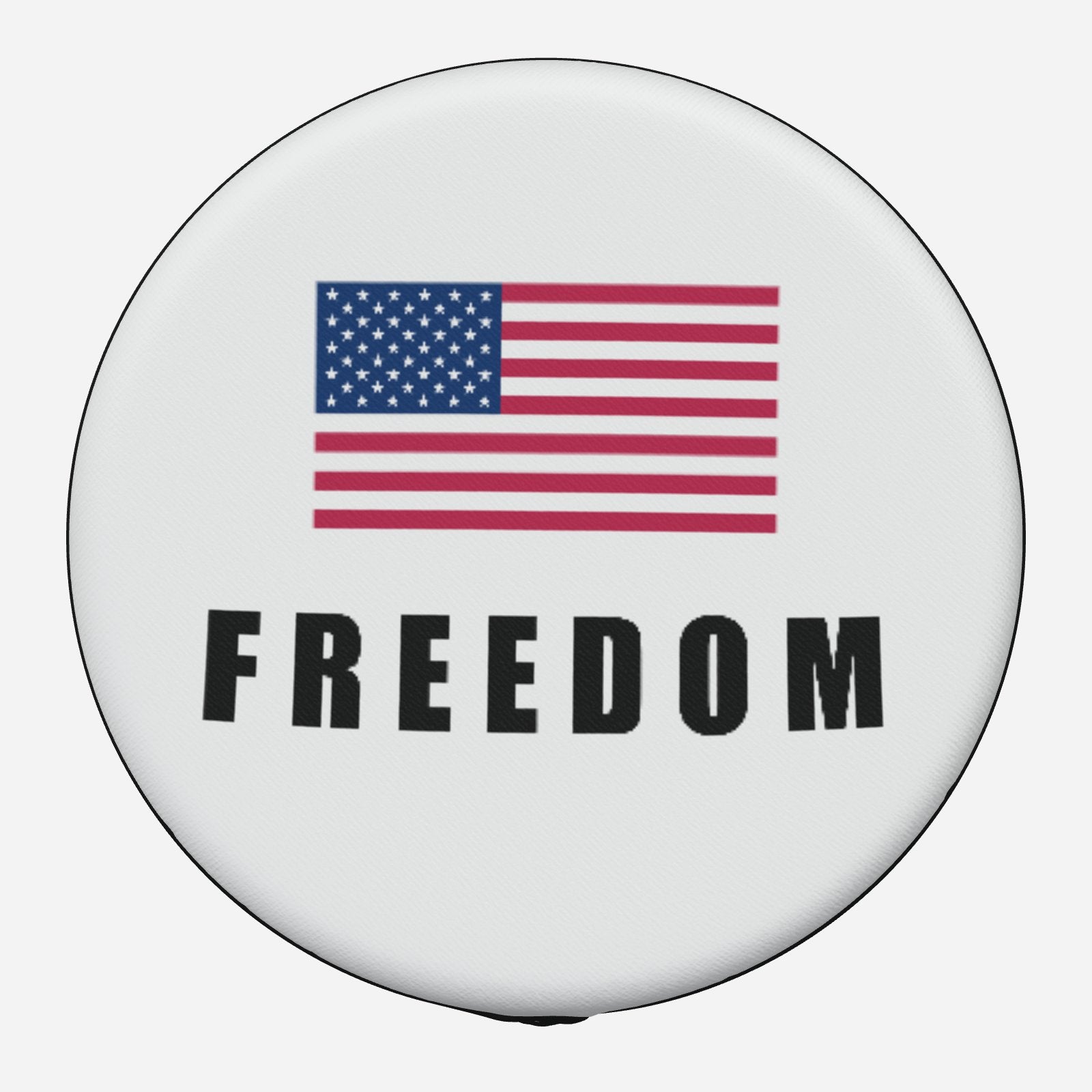 FREEDOM Charlie Kirk Tribute Custom PVC Leather Spare Tire Wheel Cover (14-19 inch)