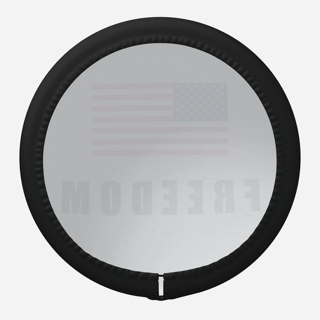 FREEDOM Charlie Kirk Tribute Custom PVC Leather Spare Tire Wheel Cover (14-19 inch)