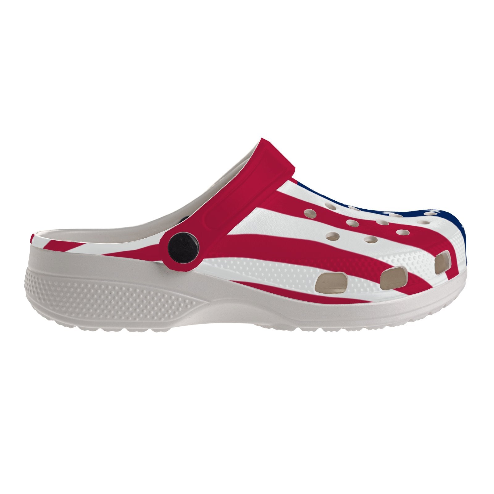 US Patriotic Flag Design Unisex Adult Clogs Sandals Crocs