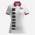 Freedom USA Women's Four-Button Polo Shirt Soft Fit