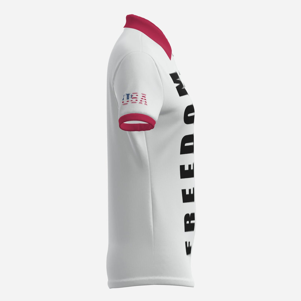 Freedom USA Women's Four-Button Polo Shirt Soft Fit