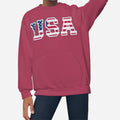 Girl's USA Sweatshirt - Red