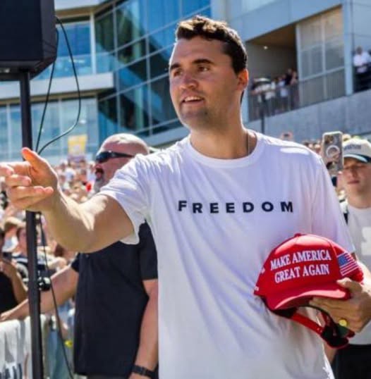 Tribute to Charlie Kirk. FREEDOM t-shirt
